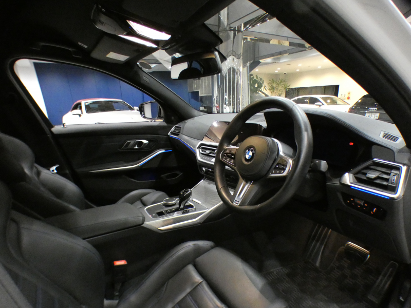 BMW 3シリーズ M340i xDrive ｲﾉﾍﾞｰｼｮﾝPKG　Dｱｼｽﾄ 追ACC ﾚｰﾝCHW 衝突軽減 黒革Mｽﾎﾟｰﾂｼｰﾄ ﾋｰﾀｰ iﾄﾞﾗｲﾌﾞﾅﾋﾞ(第7世代) harmank ﾜｲﾔﾚｽCH ﾍｯﾄﾞｱｯﾌﾟDSP 全周ｶﾒﾗ PDC ﾚｰｻﾞｰﾗｲﾄ ｵｰﾄﾄﾗﾝｸ 専用ｴｸｽﾃﾘｱ&19AW 387ps　2年保証