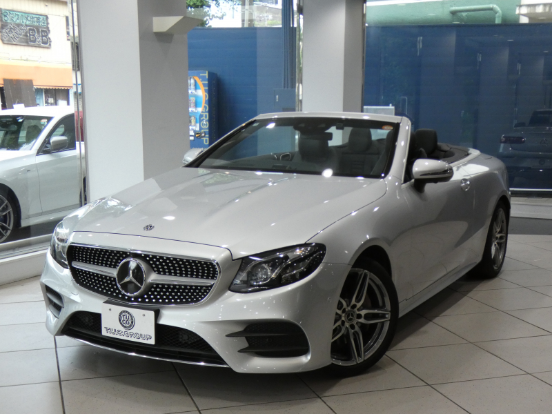 メルセデスベンツ Eクラス E200ｶﾌﾞﾘｵﾚ ｽﾎﾟｰﾂ ﾚｻﾞｰPKG　1ｵｰﾅｰ 黒革/黒幌 ﾋｰﾀｰ&ｴｱｽｶｰﾌ ﾅﾋﾞTV ﾌﾞﾙﾒｽﾀｰ 全周囲ｶﾒﾗ PTS ﾍｯﾄﾞｱｯﾌﾟDSP ﾏﾙﾁﾋﾞｰﾑLED ｱﾝﾋﾞｴﾝﾄﾗｲﾄ AMGｽﾀｲﾘﾝｸﾞ&19AW　2年保証