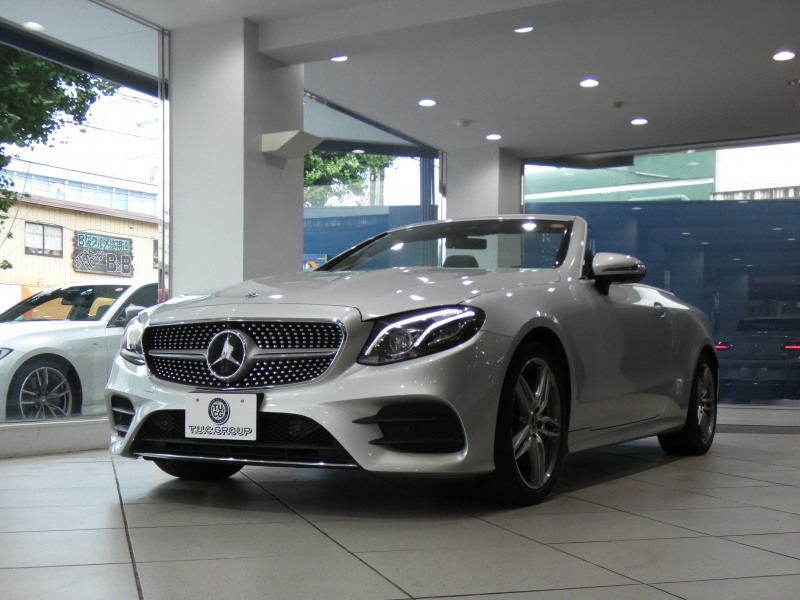 メルセデスベンツ Eクラス E200ｶﾌﾞﾘｵﾚ ｽﾎﾟｰﾂ ﾚｻﾞｰPKG　1ｵｰﾅｰ 黒革/黒幌 ﾋｰﾀｰ&ｴｱｽｶｰﾌ ﾅﾋﾞTV ﾌﾞﾙﾒｽﾀｰ 全周囲ｶﾒﾗ PTS ﾍｯﾄﾞｱｯﾌﾟDSP ﾏﾙﾁﾋﾞｰﾑLED ｱﾝﾋﾞｴﾝﾄﾗｲﾄ AMGｽﾀｲﾘﾝｸﾞ&19AW　2年保証