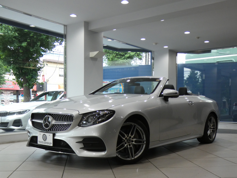 メルセデスベンツ Eクラス E200ｶﾌﾞﾘｵﾚ ｽﾎﾟｰﾂ ﾚｻﾞｰPKG　1ｵｰﾅｰ 黒革/黒幌 ﾋｰﾀｰ&ｴｱｽｶｰﾌ ﾅﾋﾞTV ﾌﾞﾙﾒｽﾀｰ 全周囲ｶﾒﾗ PTS ﾍｯﾄﾞｱｯﾌﾟDSP ﾏﾙﾁﾋﾞｰﾑLED ｱﾝﾋﾞｴﾝﾄﾗｲﾄ AMGｽﾀｲﾘﾝｸﾞ&19AW　2年保証