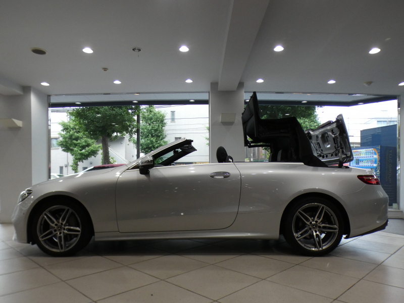 メルセデスベンツ Eクラス E200ｶﾌﾞﾘｵﾚ ｽﾎﾟｰﾂ ﾚｻﾞｰPKG　1ｵｰﾅｰ 黒革/黒幌 ﾋｰﾀｰ&ｴｱｽｶｰﾌ ﾅﾋﾞTV ﾌﾞﾙﾒｽﾀｰ 全周囲ｶﾒﾗ PTS ﾍｯﾄﾞｱｯﾌﾟDSP ﾏﾙﾁﾋﾞｰﾑLED ｱﾝﾋﾞｴﾝﾄﾗｲﾄ AMGｽﾀｲﾘﾝｸﾞ&19AW　2年保証