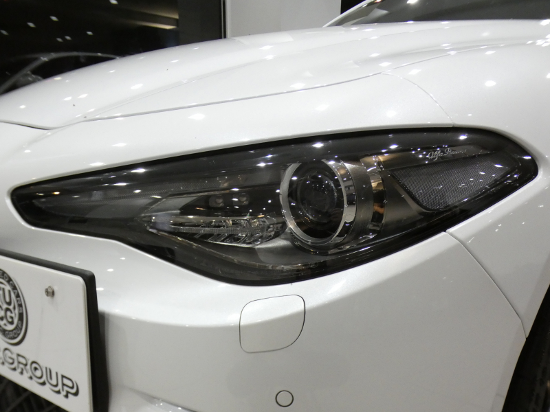 アルファロメオ ジュリア ｼﾞｭﾘｱ ｸｱﾄﾞﾘﾌｫﾘｵ　追ACC ﾚｰﾝﾃﾞｨﾊﾟｰﾁｬｰ&ﾌﾞﾗｲﾝﾄﾞｽﾎﾟｯﾄ 黒半革 Connectｼｽﾃﾑ ｱﾝﾄﾞﾛｲﾄﾞｵｰﾄ harman/Kardon ｷｾﾉﾝ 専用ｴｸｽﾃﾘｱ&19AW ﾀﾞｳﾝｻｽ EBM 可変ﾏﾌﾗｰ 510ps　2年保証