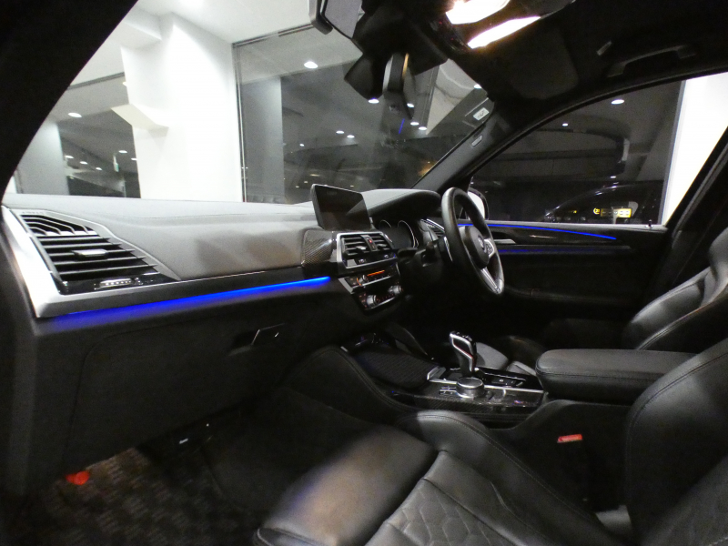 BMW Mシリーズ X3 Mｺﾝﾍﾟﾃｨｼｮﾝ　ｺﾝﾌｫA Dｱｼｽﾄ+ 追ACC ﾚｰﾝCHW 衝突軽減 黒革 ﾋｰﾀｰ&ﾍﾞﾝﾁﾚｰﾀｰ iﾄﾞﾗｲﾌﾞﾅﾋﾞﾗｲﾌﾞCP harman/K ｼﾞｪｽﾁｬｰC ﾍｯﾄﾞｱｯﾌﾟDSP LEDﾗｲﾄ 専用ｴｸｽﾃﾘｱ&21AW 510ps　2年保証