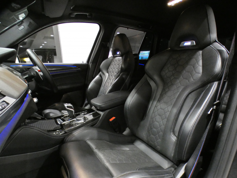 BMW Mシリーズ X3 Mｺﾝﾍﾟﾃｨｼｮﾝ　ｺﾝﾌｫA Dｱｼｽﾄ+ 追ACC ﾚｰﾝCHW 衝突軽減 黒革 ﾋｰﾀｰ&ﾍﾞﾝﾁﾚｰﾀｰ iﾄﾞﾗｲﾌﾞﾅﾋﾞﾗｲﾌﾞCP harman/K ｼﾞｪｽﾁｬｰC ﾍｯﾄﾞｱｯﾌﾟDSP LEDﾗｲﾄ 専用ｴｸｽﾃﾘｱ&21AW 510ps　2年保証