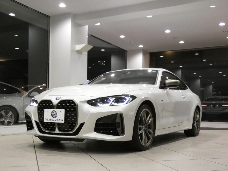 BMW 4シリーズ M440i xDriveｸｰﾍﾟ　ｺﾝﾌｫA Dｱｼｽﾄ 追ACC ﾚｰﾝCHW 衝突軽減 黒革 ﾋｰﾀｰ iﾄﾞﾗｲﾌﾞﾅﾋﾞ(第7世代) harmank ﾜｲﾔﾚｽCH ﾍｯﾄﾞｱｯﾌﾟDSP 全周ｶﾒﾗ PDC ﾚｰｻﾞｰﾗｲﾄ 専用ｴｸｽﾃﾘｱ&19AW 387ps　2年保証