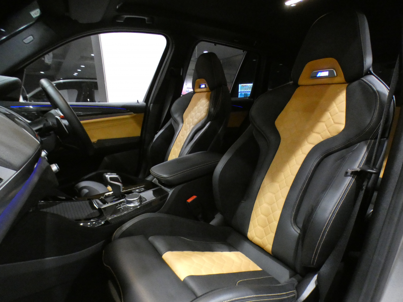 BMW Mシリーズ X3 Mｺﾝﾍﾟﾃｨｼｮﾝ　ｺﾝﾌｫA Dｱｼｽﾄ+ 追ACC ﾚｰﾝCHW 衝突軽減 黒&ﾍﾞｰｼﾞｭ革 ﾋｰﾀｰ&ﾍﾞﾝﾁﾚｰﾀｰ iﾄﾞﾗｲﾌﾞﾅﾋﾞﾗｲﾌﾞCP harman/K ｼﾞｪｽﾁｬｰC ﾍｯﾄﾞｱｯﾌﾟDSP LEDﾗｲﾄ 専用ｴｸｽﾃﾘｱ&21AW 3Dﾃﾞｻﾞｲﾝｽﾎﾟｲﾗｰ 510ps　2年保証