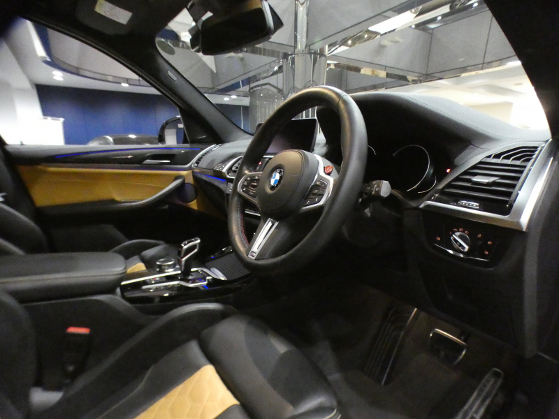 BMW Mシリーズ X3 Mｺﾝﾍﾟﾃｨｼｮﾝ　ｺﾝﾌｫA Dｱｼｽﾄ+ 追ACC ﾚｰﾝCHW 衝突軽減 黒&ﾍﾞｰｼﾞｭ革 ﾋｰﾀｰ&ﾍﾞﾝﾁﾚｰﾀｰ iﾄﾞﾗｲﾌﾞﾅﾋﾞﾗｲﾌﾞCP harman/K ｼﾞｪｽﾁｬｰC ﾍｯﾄﾞｱｯﾌﾟDSP LEDﾗｲﾄ 専用ｴｸｽﾃﾘｱ&21AW 3Dﾃﾞｻﾞｲﾝｽﾎﾟｲﾗｰ 510ps　2年保証