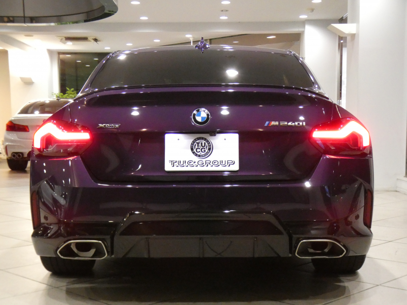 BMW 2シリーズ M240i Xﾄﾞﾗｲﾌﾞ ｸｰﾍﾟ ﾊｲﾗｲﾝPKG　ｺﾝﾌｫA Dｱｼｽﾄ 追ACC ﾚｰﾝDW 衝突軽減 黒革 ﾋｰﾀｰ iﾄﾞﾗｲﾌﾞﾅﾋﾞ(第7世代) ﾗｲﾌﾞCP ﾜｲﾔﾚｽCH ﾍｯﾄﾞｱｯﾌﾟDSP 全周囲ｶﾒﾗ PDC LEDﾗｲﾄ Mﾊｲﾗｲﾀｰｽﾞｲﾙﾐ 専用ｴｸｽﾃﾘｱ&19AW 387ps　2年保証