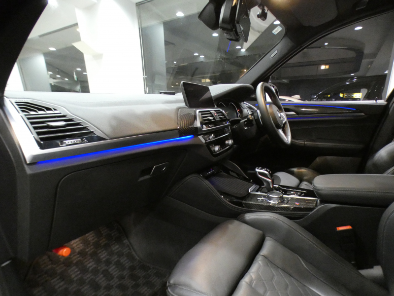 BMW Mシリーズ X3 Mｺﾝﾍﾟﾃｨｼｮﾝ　ｺﾝﾌｫA Dｱｼｽﾄ+ 追ACC ﾚｰﾝCHW 衝突軽減 黒革 ﾋｰﾀｰ&ﾍﾞﾝﾁﾚｰﾀｰ iﾄﾞﾗｲﾌﾞﾅﾋﾞﾗｲﾌﾞCP harman/K ｼﾞｪｽﾁｬｰC ﾍｯﾄﾞｱｯﾌﾟDSP LEDﾗｲﾄ 専用ｴｸｽﾃﾘｱ&21AW 510ps　2年保証