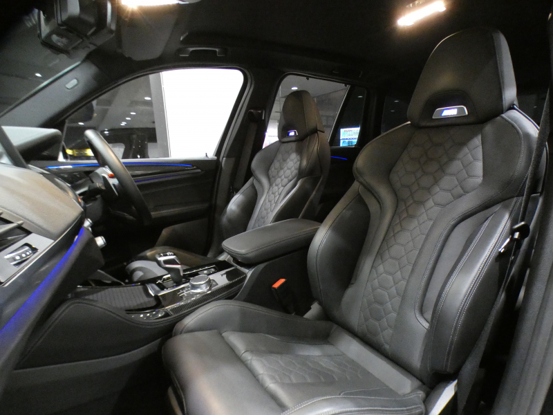BMW Mシリーズ X3 Mｺﾝﾍﾟﾃｨｼｮﾝ　ｺﾝﾌｫA Dｱｼｽﾄ+ 追ACC ﾚｰﾝCHW 衝突軽減 黒革 ﾋｰﾀｰ&ﾍﾞﾝﾁﾚｰﾀｰ iﾄﾞﾗｲﾌﾞﾅﾋﾞﾗｲﾌﾞCP harman/K ｼﾞｪｽﾁｬｰC ﾍｯﾄﾞｱｯﾌﾟDSP LEDﾗｲﾄ 専用ｴｸｽﾃﾘｱ&21AW 510ps　2年保証