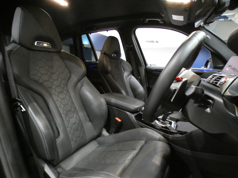 BMW Mシリーズ X3 Mｺﾝﾍﾟﾃｨｼｮﾝ　ｺﾝﾌｫA Dｱｼｽﾄ+ 追ACC ﾚｰﾝCHW 衝突軽減 黒革 ﾋｰﾀｰ&ﾍﾞﾝﾁﾚｰﾀｰ iﾄﾞﾗｲﾌﾞﾅﾋﾞﾗｲﾌﾞCP harman/K ｼﾞｪｽﾁｬｰC ﾍｯﾄﾞｱｯﾌﾟDSP LEDﾗｲﾄ 専用ｴｸｽﾃﾘｱ&21AW 510ps　2年保証