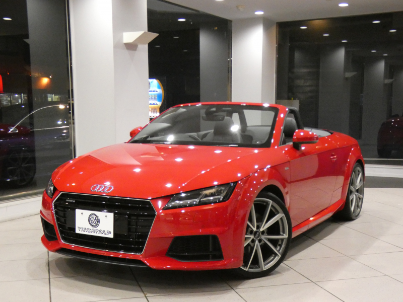 アウディ TTロードスター TTﾛｰﾄﾞｽﾀｰ 2.0TFSIｸﾜﾄﾛ Sﾗｲﾝ&ｱｼｽﾀﾝｽPKG　ADVｷｰ 黒幌/黒半革 Pｼｰﾄ MMIﾅﾋﾞTV ﾊﾞｰﾁｬﾙCP 前後ｾﾝｻｰ LEDﾗｲﾄ Sﾗｲﾝｴｸｽﾃﾘｱ ｱｰﾊﾞﾝｽﾎﾟｰﾂLTD20AW　2年保証