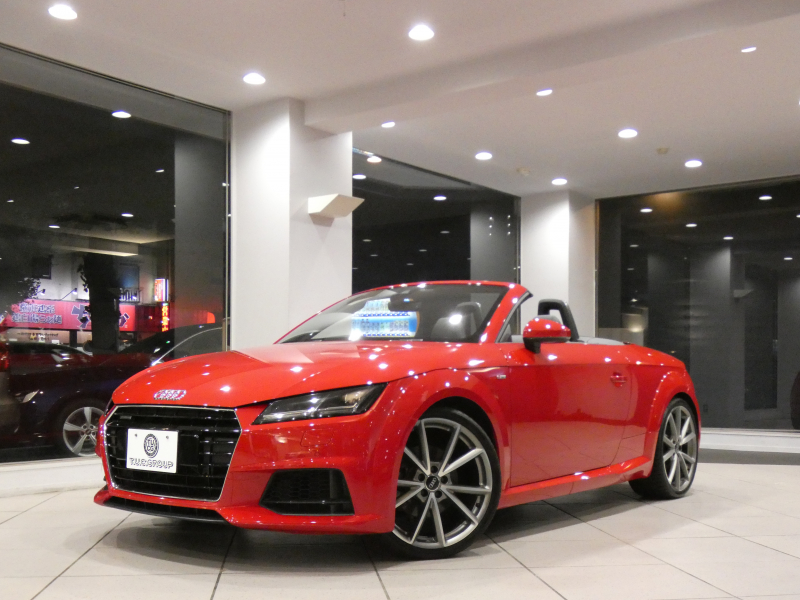 アウディ TTロードスター TTﾛｰﾄﾞｽﾀｰ 2.0TFSIｸﾜﾄﾛ Sﾗｲﾝ&ｱｼｽﾀﾝｽPKG　ADVｷｰ 黒幌/黒半革 Pｼｰﾄ MMIﾅﾋﾞTV ﾊﾞｰﾁｬﾙCP 前後ｾﾝｻｰ LEDﾗｲﾄ Sﾗｲﾝｴｸｽﾃﾘｱ ｱｰﾊﾞﾝｽﾎﾟｰﾂLTD20AW　2年保証