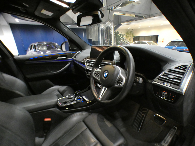 BMW X3 X3 M40i　1ｵｰﾅｰ 後期 DｱｼｽﾄP 追ACC ﾚｰﾝCH 衝突軽減 黒革 全席ﾋｰﾀｰ ﾊﾟﾉﾗﾏSR iﾄﾞﾗｲﾌﾞﾅﾋﾞ(ﾀｯﾁP対応第7世代) harmank ﾍｯﾄﾞｱｯﾌﾟDSP 全周ｶﾒﾗ PDC LEDﾗｲﾄ 専用ｴｸｽﾃﾘｱ&20AW B58BEG 387ps　2年保証