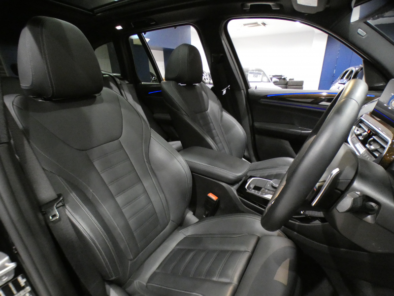 BMW X3 X3 M40i　1ｵｰﾅｰ 後期 DｱｼｽﾄP 追ACC ﾚｰﾝCH 衝突軽減 黒革 全席ﾋｰﾀｰ ﾊﾟﾉﾗﾏSR iﾄﾞﾗｲﾌﾞﾅﾋﾞ(ﾀｯﾁP対応第7世代) harmank ﾍｯﾄﾞｱｯﾌﾟDSP 全周ｶﾒﾗ PDC LEDﾗｲﾄ 専用ｴｸｽﾃﾘｱ&20AW B58BEG 387ps　2年保証