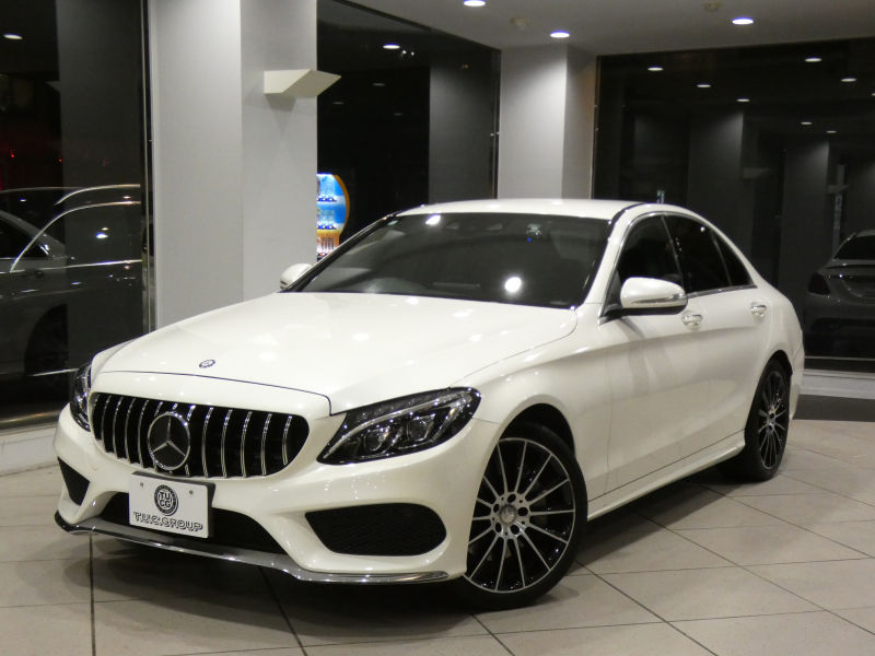 メルセデスベンツ Cクラス C250ｽﾎﾟｰﾂ ﾚｰﾀﾞｰｾｰﾌﾃｨPKG　ｷｰﾚｽｺﾞｰ ☆有償色 黒革 ﾋｰﾀｰ ﾅﾋﾞTV Bｶﾒﾗ PTS LEDﾗｲﾄ ｱﾝﾋﾞｴﾝﾄﾗｲﾄ ﾊﾟﾅﾒﾘｶｰﾅｸﾞﾘﾙ ﾄﾗﾝｸｽﾎﾟｲﾗｰ AMGｽﾀｲﾘﾝｸﾞ&19AW　2年保証