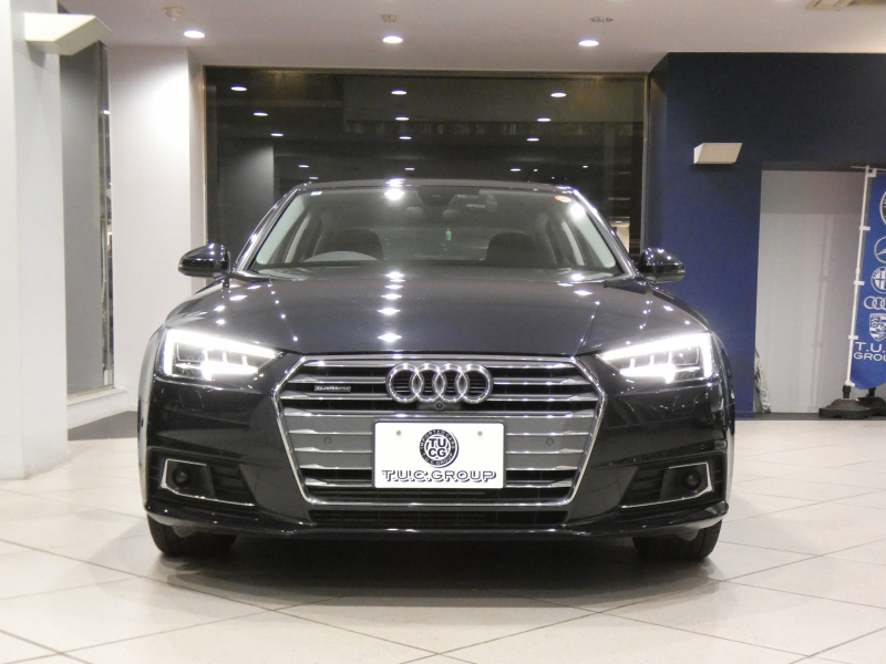 アウディ A4 A4 2.0TFSIｸﾜﾄﾛ ﾗｸﾞｼﾞｭｱﾘｰ&ｱｼｽﾀﾝｽPKG　ADVｷｰ 追ACC ﾚｰﾝ&ｻｲﾄﾞｱｼｽﾄ 黒革 ﾋｰﾀｰ MMIﾅﾋﾞ ﾊﾞｰﾁｬﾙCP 全周囲ｶﾒﾗ PDC ☆ﾏﾄﾘｸｽLED LEDｲﾝﾃﾘｱﾗｲﾄ　2年保証