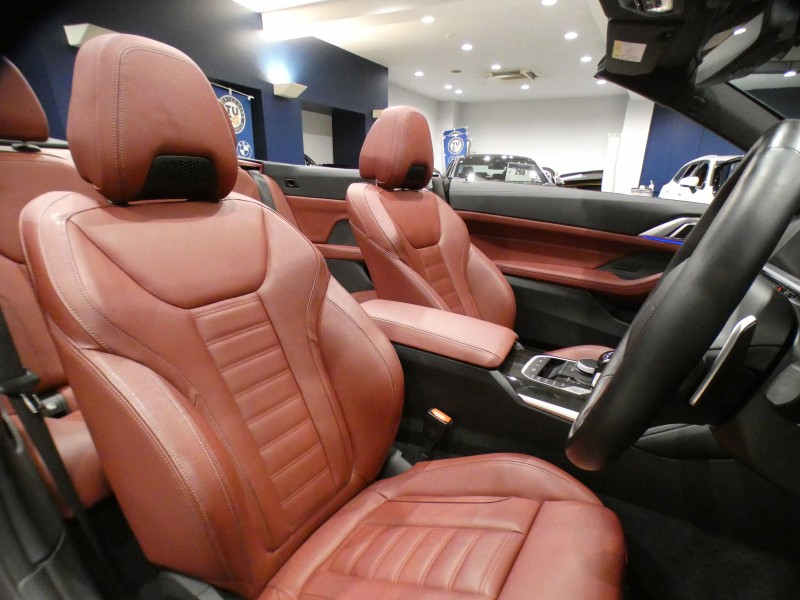 BMW 4シリーズ 420iｶﾌﾞﾘｵﾚ Mｽﾎﾟｰﾂ ﾌｧｽﾄﾄﾗｯｸPKG　ｺﾝﾌｫA Dｱｼｽﾄ 追ACC ﾚｰﾝCHW 衝突軽減 赤革/黒幌 ﾋｰﾀｰ&ｴｱｶﾗｰ iﾄﾞﾗｲﾌﾞﾅﾋﾞ(第7世代) ☆harmank ﾜｲﾔﾚｽCH 全周囲ｶﾒﾗ PDC LEDﾗｲﾄ Mｽﾎﾟｰﾂｴｸｽﾃﾘｱ&19AW ｶｰﾎﾞﾝFﾘｯﾌﾟ　2年保証