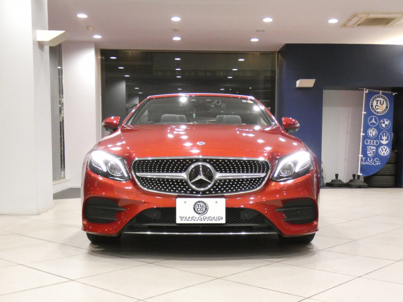 メルセデスベンツ Eクラス E200ｶﾌﾞﾘｵﾚ ｽﾎﾟｰﾂ ﾚｻﾞｰ&ﾚｰﾀﾞｰｾｰﾌﾃｨPKG　黒革/黒幌 ﾋｰﾀｰ&ｴｱｽｶｰﾌ ﾅﾋﾞTV ☆ﾌﾞﾙﾒｽﾀｰ 全周囲ｶﾒﾗ PTS ｴｱﾊﾞﾗﾝｽ ﾏﾙﾁﾋﾞｰﾑLED ｱﾝﾋﾞｴﾝﾄﾗｲﾄ AMGｽﾀｲﾘﾝｸﾞ&19AW　2年保証