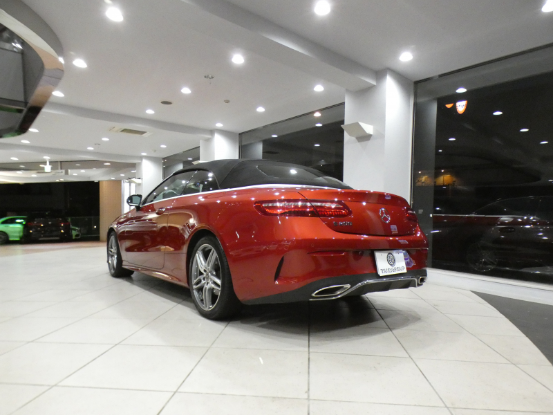 メルセデスベンツ Eクラス E200ｶﾌﾞﾘｵﾚ ｽﾎﾟｰﾂ ﾚｻﾞｰ&ﾚｰﾀﾞｰｾｰﾌﾃｨPKG　黒革/黒幌 ﾋｰﾀｰ&ｴｱｽｶｰﾌ ﾅﾋﾞTV ☆ﾌﾞﾙﾒｽﾀｰ 全周囲ｶﾒﾗ PTS ｴｱﾊﾞﾗﾝｽ ﾏﾙﾁﾋﾞｰﾑLED ｱﾝﾋﾞｴﾝﾄﾗｲﾄ AMGｽﾀｲﾘﾝｸﾞ&19AW　2年保証