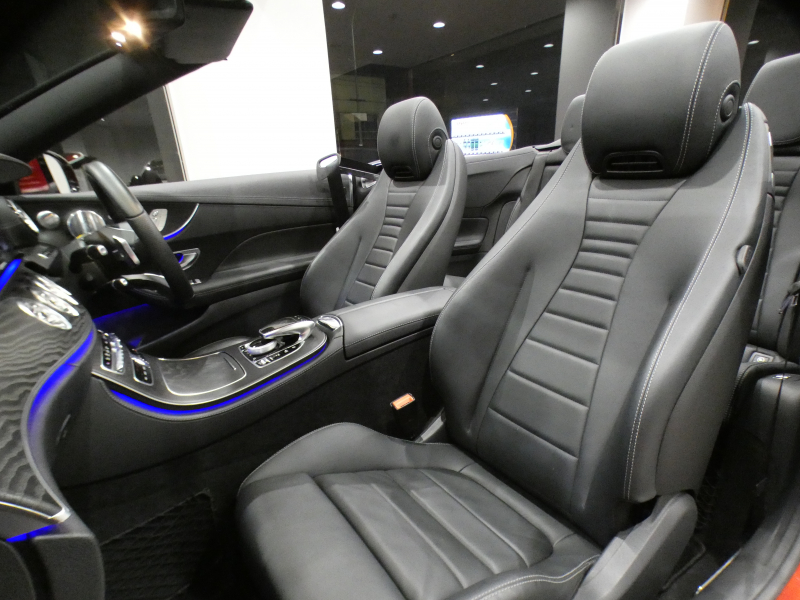 メルセデスベンツ Eクラス E200ｶﾌﾞﾘｵﾚ ｽﾎﾟｰﾂ ﾚｻﾞｰ&ﾚｰﾀﾞｰｾｰﾌﾃｨPKG　黒革/黒幌 ﾋｰﾀｰ&ｴｱｽｶｰﾌ ﾅﾋﾞTV ☆ﾌﾞﾙﾒｽﾀｰ 全周囲ｶﾒﾗ PTS ｴｱﾊﾞﾗﾝｽ ﾏﾙﾁﾋﾞｰﾑLED ｱﾝﾋﾞｴﾝﾄﾗｲﾄ AMGｽﾀｲﾘﾝｸﾞ&19AW　2年保証