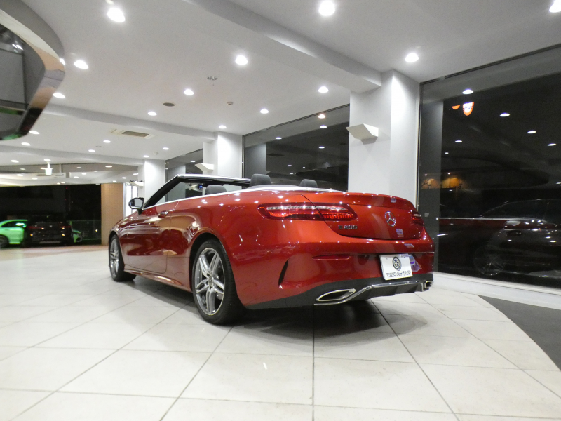 メルセデスベンツ Eクラス E200ｶﾌﾞﾘｵﾚ ｽﾎﾟｰﾂ ﾚｻﾞｰ&ﾚｰﾀﾞｰｾｰﾌﾃｨPKG　黒革/黒幌 ﾋｰﾀｰ&ｴｱｽｶｰﾌ ﾅﾋﾞTV ☆ﾌﾞﾙﾒｽﾀｰ 全周囲ｶﾒﾗ PTS ｴｱﾊﾞﾗﾝｽ ﾏﾙﾁﾋﾞｰﾑLED ｱﾝﾋﾞｴﾝﾄﾗｲﾄ AMGｽﾀｲﾘﾝｸﾞ&19AW　2年保証