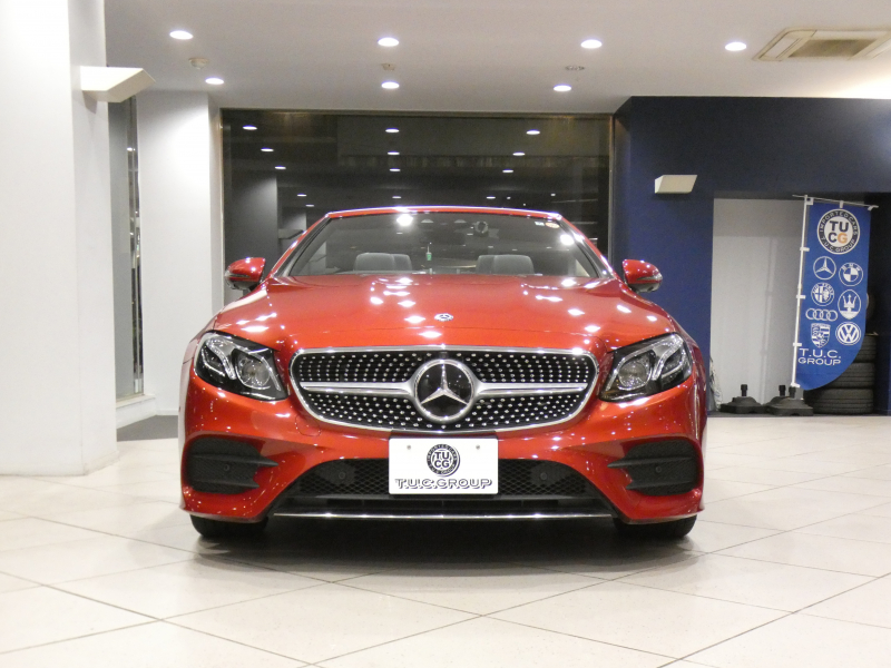 メルセデスベンツ Eクラス E200ｶﾌﾞﾘｵﾚ ｽﾎﾟｰﾂ ﾚｻﾞｰ&ﾚｰﾀﾞｰｾｰﾌﾃｨPKG　黒革/黒幌 ﾋｰﾀｰ&ｴｱｽｶｰﾌ ﾅﾋﾞTV ☆ﾌﾞﾙﾒｽﾀｰ 全周囲ｶﾒﾗ PTS ｴｱﾊﾞﾗﾝｽ ﾏﾙﾁﾋﾞｰﾑLED ｱﾝﾋﾞｴﾝﾄﾗｲﾄ AMGｽﾀｲﾘﾝｸﾞ&19AW　2年保証