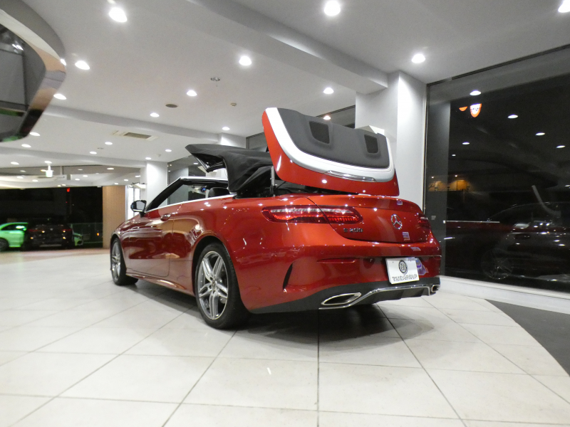 メルセデスベンツ Eクラス E200ｶﾌﾞﾘｵﾚ ｽﾎﾟｰﾂ ﾚｻﾞｰ&ﾚｰﾀﾞｰｾｰﾌﾃｨPKG　黒革/黒幌 ﾋｰﾀｰ&ｴｱｽｶｰﾌ ﾅﾋﾞTV ☆ﾌﾞﾙﾒｽﾀｰ 全周囲ｶﾒﾗ PTS ｴｱﾊﾞﾗﾝｽ ﾏﾙﾁﾋﾞｰﾑLED ｱﾝﾋﾞｴﾝﾄﾗｲﾄ AMGｽﾀｲﾘﾝｸﾞ&19AW　2年保証