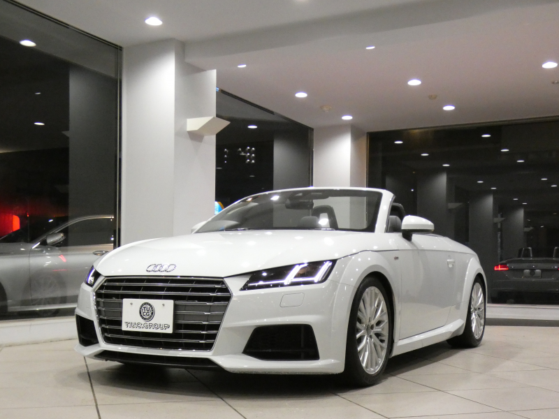 アウディ TTロードスター TTﾛｰﾄﾞｽﾀｰ 2.0TFSIｸﾜﾄﾛ SﾗｲﾝPKG　ADVｷｰ 黒幌/黒半革 Pｼｰﾄ MMIﾅﾋﾞTV ﾊﾞｰﾁｬﾙCP Bｶﾒﾗ ☆ﾏﾄﾘｸｽLED Sﾗｲﾝｴｸｽﾃﾘｱ&18AW ☆KWｻｽﾍﾟﾝｼｮﾝ ﾚﾑｽﾏﾌﾗｰ　2年保証