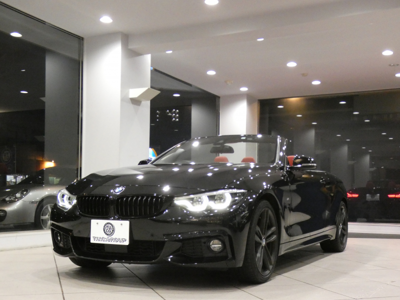 BMW 4シリーズ 440iｶﾌﾞﾘｵﾚ Mｽﾎﾟｰﾂ ﾌｧｽﾄﾄﾗｯｸPKG　後期 ｺﾝﾌｫA 追ACC ﾚｰﾝCHW 赤革 ﾋｰﾀｰ iﾄﾞﾗｲﾌﾞﾅﾋﾞ(NBT-EVO) TV harmank Bｶﾒﾗ PDC LEDﾗｲﾄ Mｽﾎﾟｰﾂｴｱﾛ&19AW　2年保証