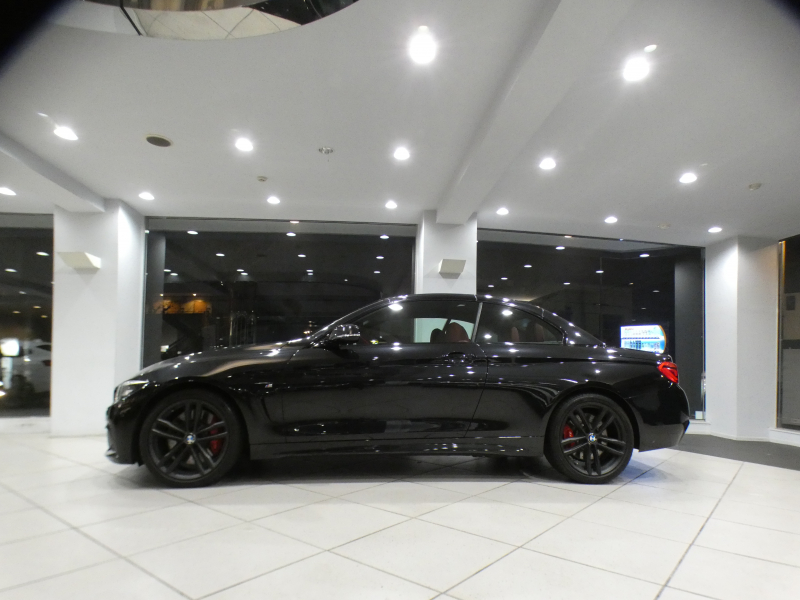 BMW 4シリーズ 440iｶﾌﾞﾘｵﾚ Mｽﾎﾟｰﾂ ﾌｧｽﾄﾄﾗｯｸPKG　後期 ｺﾝﾌｫA 追ACC ﾚｰﾝCHW 赤革 ﾋｰﾀｰ iﾄﾞﾗｲﾌﾞﾅﾋﾞ(NBT-EVO) TV harmank Bｶﾒﾗ PDC LEDﾗｲﾄ Mｽﾎﾟｰﾂｴｱﾛ&19AW　2年保証