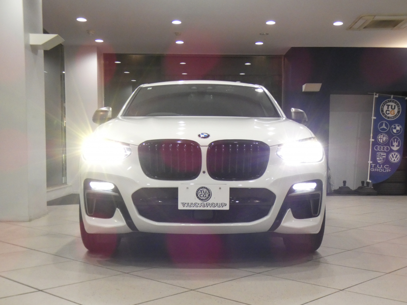 BMW X4 X4 M40i　ｺﾝﾌｫA 追ACC ﾚｰﾝCHW 衝突軽減 黒革 ﾋｰﾀｰ iﾄﾞﾗｲﾌﾞﾅﾋﾞ(第6世代 ﾀｯﾁP対応) harman/K 全周囲ｶﾒﾗ PDC LEDﾗｲﾄ ｱﾝﾋﾞｴﾝﾄﾗｲﾄ M40i専用ｴｸｽﾃﾘｱ&21AW ☆H&Rﾀﾞｳﾝｻｽ ☆SPEED BOX ECU 360ps　2年保証