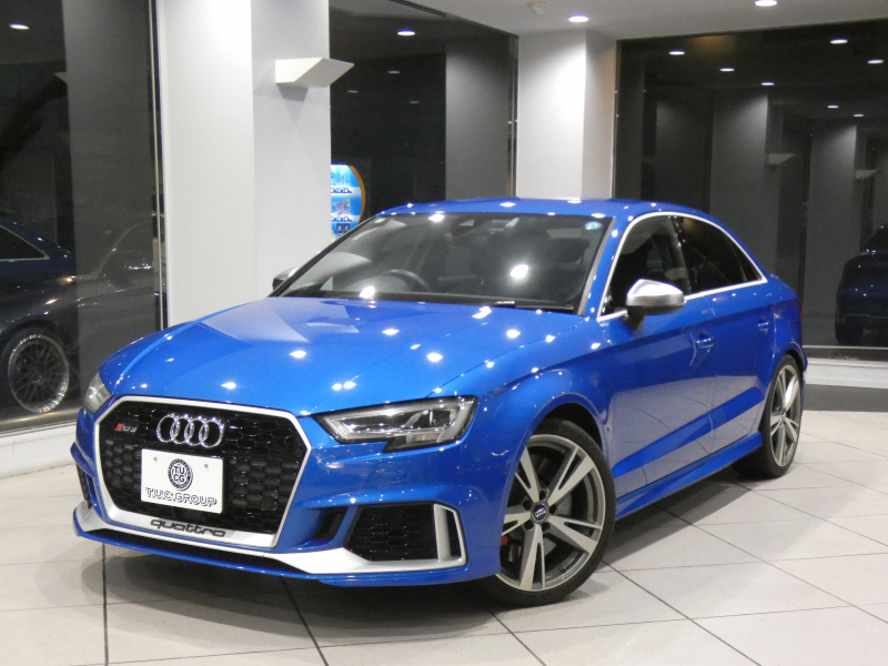 アウディ RS3 RS3ｾﾀﾞﾝ　ADVｷｰ 追ACC ﾚｰﾝ&ｻｲﾄﾞｱｼｽﾄ 黒革 ﾋｰﾀｰ MMIﾅﾋﾞ ﾊﾞｰﾁｬﾙCP ☆B&Oｻｳﾝﾄﾞ Bｶﾒﾗ PDC LEDﾗｲﾄ 専用ｴｸｽﾃﾘｱ&19AW ﾚｯﾄﾞｷｬﾘﾊﾟｰ 可変ﾏﾌﾗｰ 400ps　2年保証