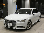 アウディ A4 A4 2.0TFSI ｽﾎﾟｰﾂ SﾗｲﾝPKG　ADVｷｰ 追ACC ﾚｰﾝｱｼｽﾄ Audiﾌﾟﾚｾﾝｽ 黒半革 ﾋｰﾀｰ MMIﾅﾋﾞ ﾊﾞｰﾁｬﾙCP Bｶﾒﾗ PDC ﾏﾄﾘｸｽLEDﾗｲﾄ Sﾗｲﾝｴｸｽﾃﾘｱ＆18AW　2年保証